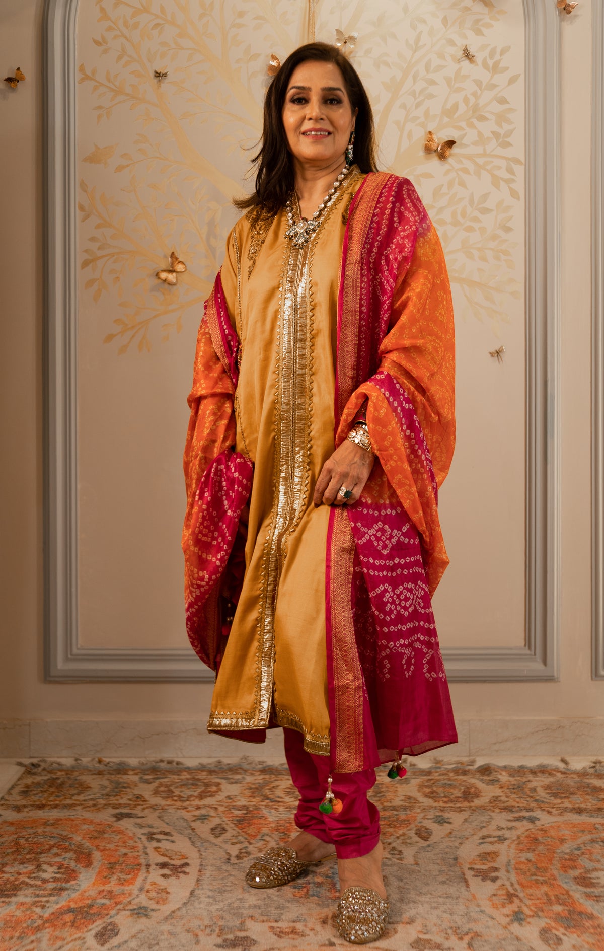 Turmeric yellow suit