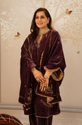Purple velvet Suit
