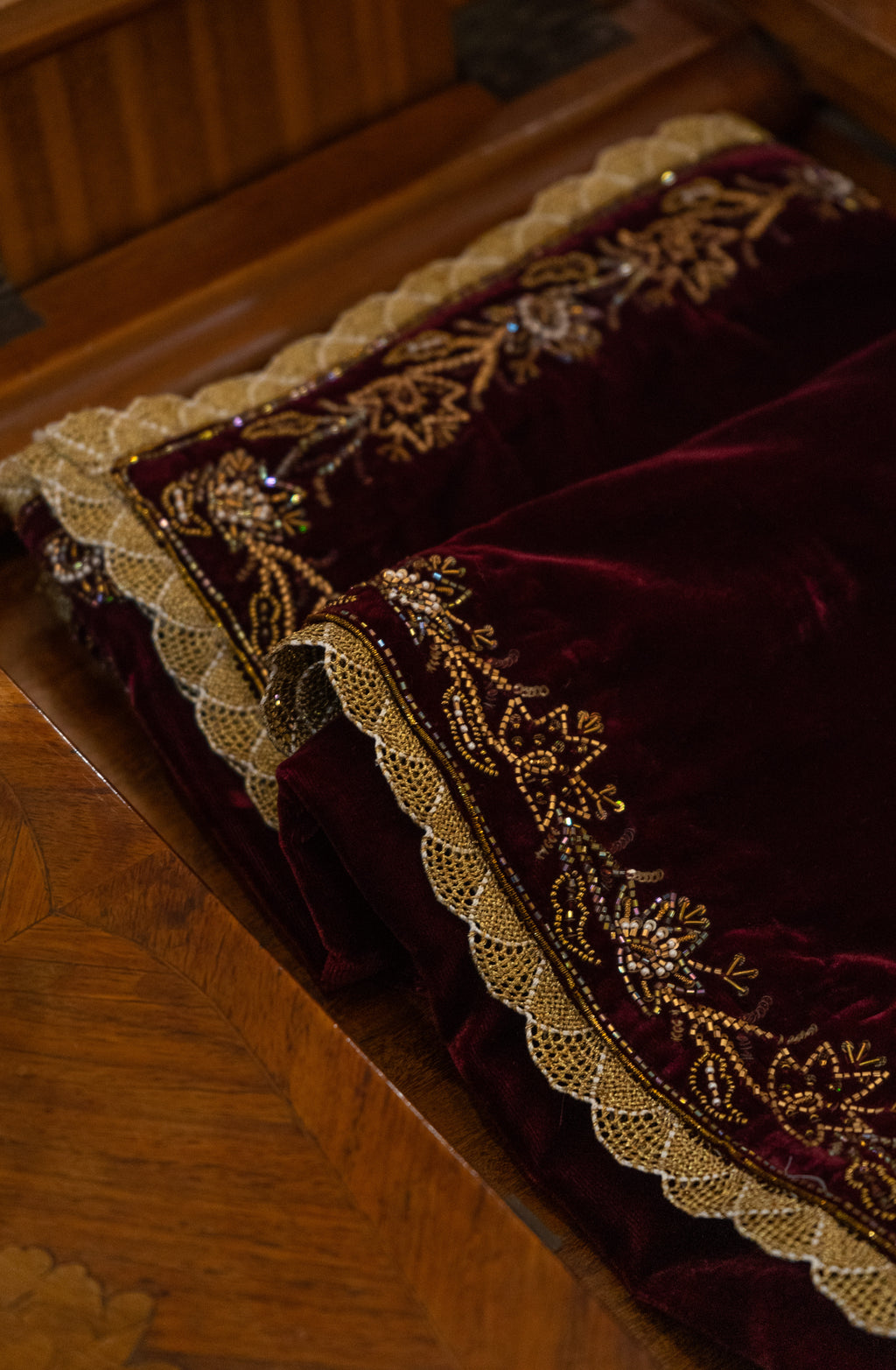 Ruby Velvet Stole