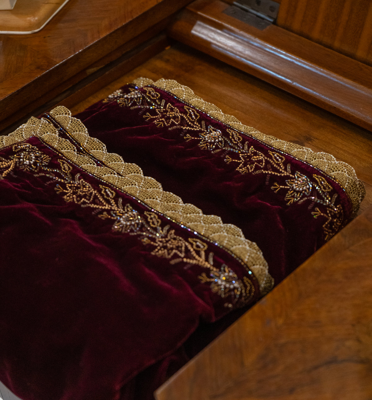 Ruby Velvet Stole