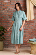 Pleated Linen dress