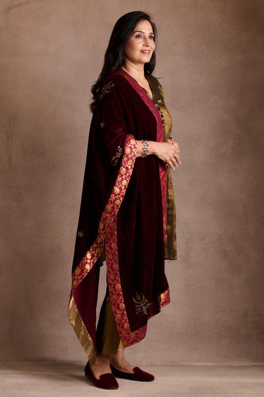 Ruby Velvet Stole