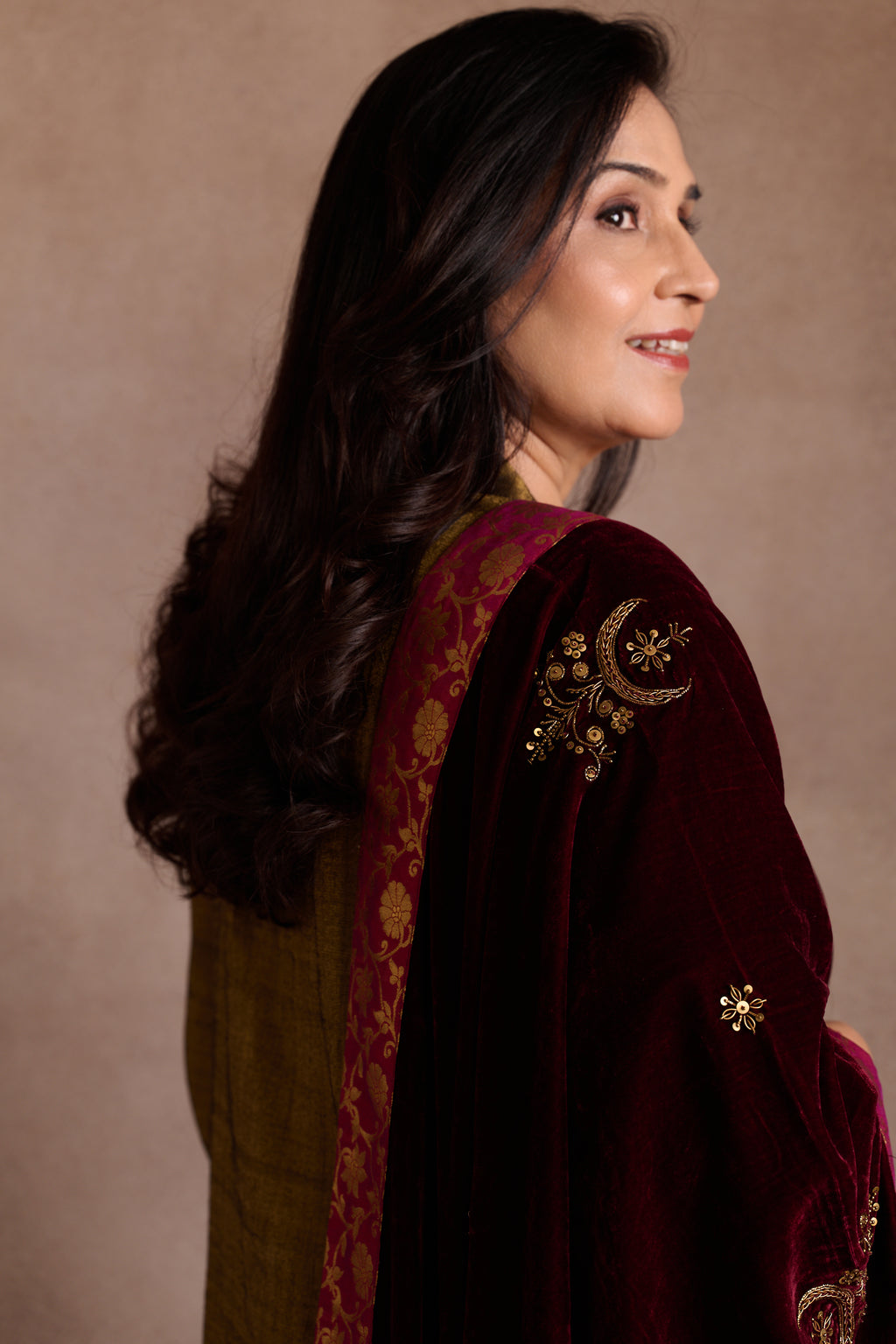 Ruby Velvet Stole