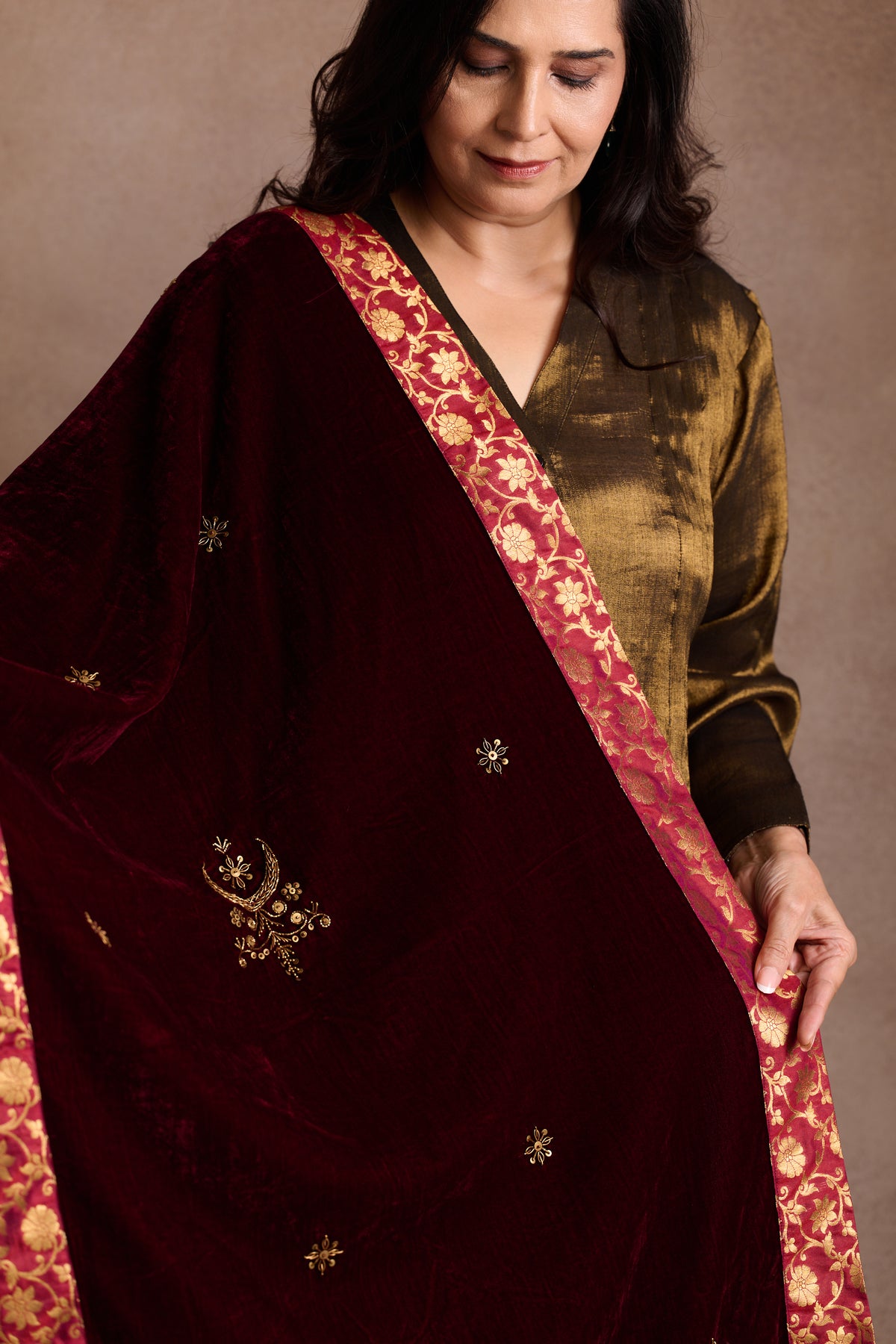 Ruby Velvet Stole