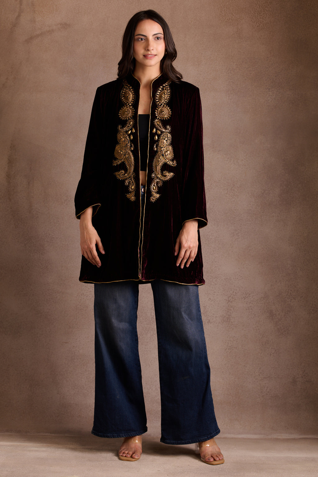 Burgundy Velvet Jacket