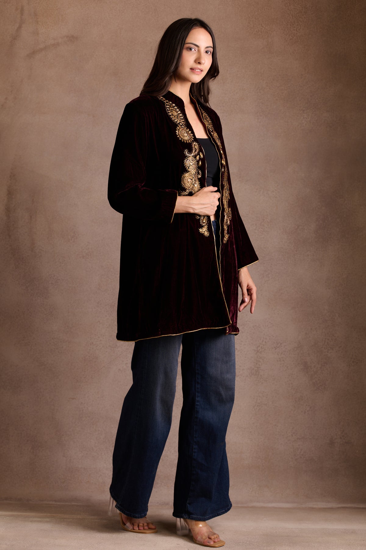 Burgundy Velvet Jacket