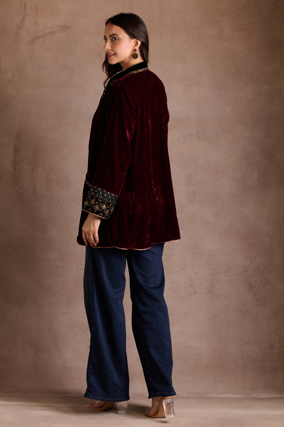 Burgundy Velvet Jacket